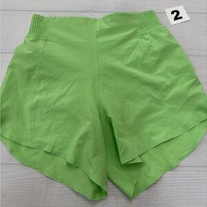lululemon athletica Women's Lime Green Athletic Shorts